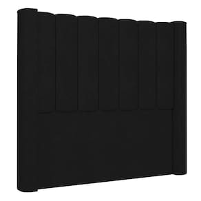 Cabeceira Casal King Cama Box 195cm Claire I02 Veludo Preto Mpozenato