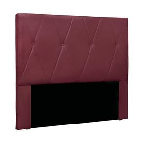 Cabeceira Cama Box Casal 140 Cm Aquilla Veludo S04 - D`rossi Cor Vinho