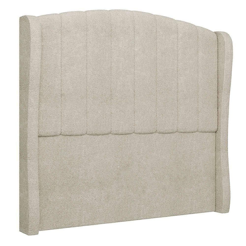 Cabeceira Casal Cama Box 140cm Glenda I02 Bouclê Bege Mpozenato