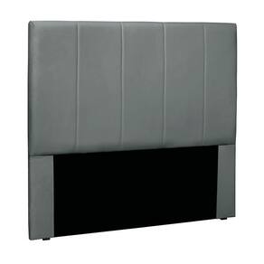 Cabeceira Cama Box King 195 Cm Arizona Veludo S04 - D`rossi Cor Cinza