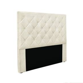 Cabeceira Cama Box Solteiro 90 Cm Tania Linho Natural S04 - D`rossi