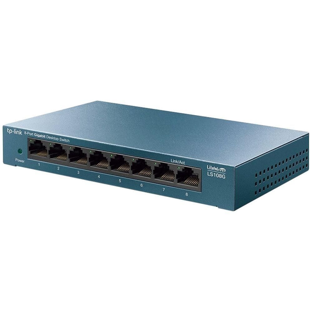 Switch Gigabit De Mesa Com 8 Portas 10/100/1000 Ls108G Smb