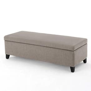 Recamier Bau Julia 1,40m Suede Bege - Inova Decor