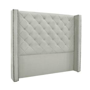 Cabeceira Cama Box Solteiro 90cm E Recamier Vicenza Veludo Prata S04 - D`rossi