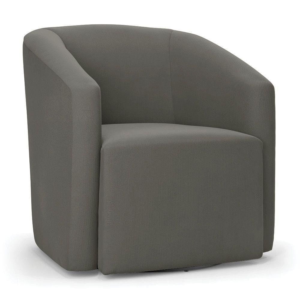 Poltrona Stella Max Suede Base Giratória - D`rossi Cor Grafite