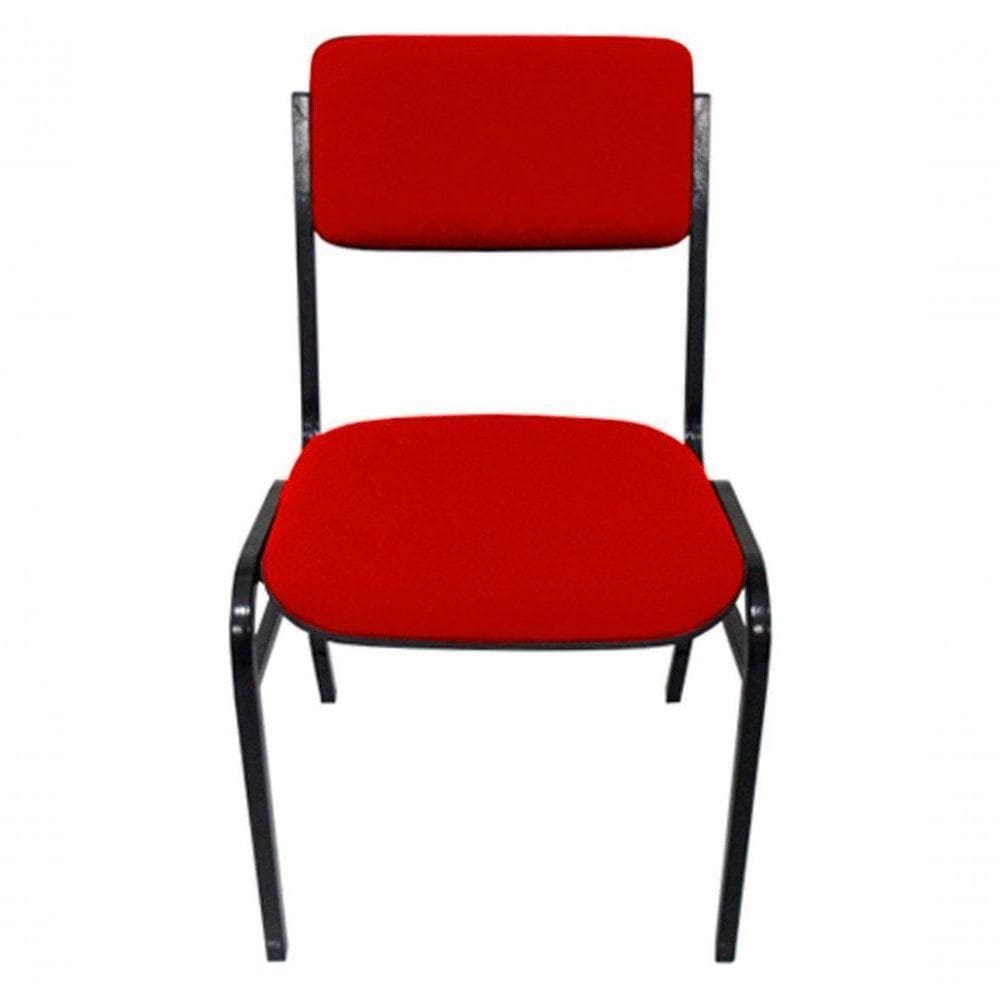 Cadeira Empilhável Para Auditórios Linha Hotel Smart Vermelho