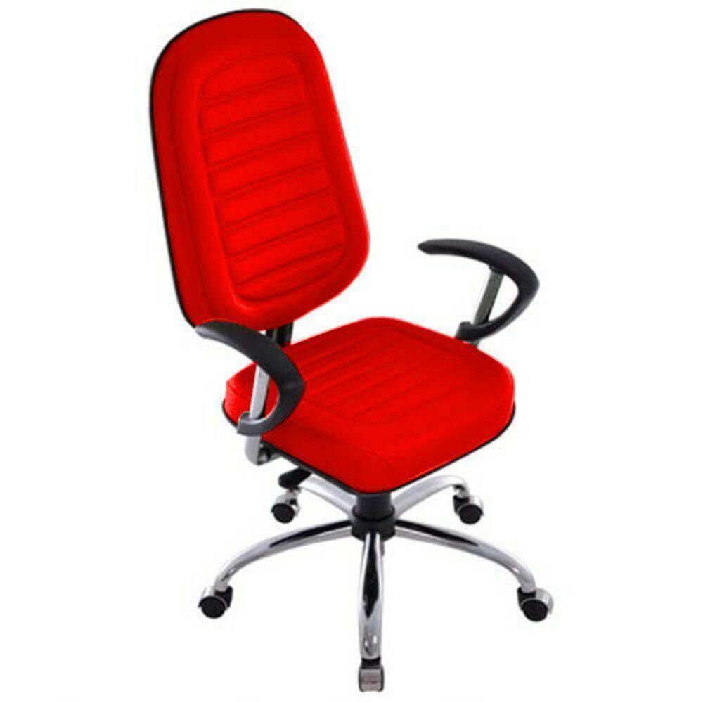 Cadeira Para Escritório Presidente Gomada Linha Blenda Vermelho