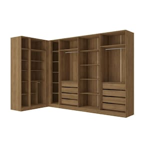 Conjunto Closet Kappesberg Adapt Nogueira 4 Peças 337cm X 175cm