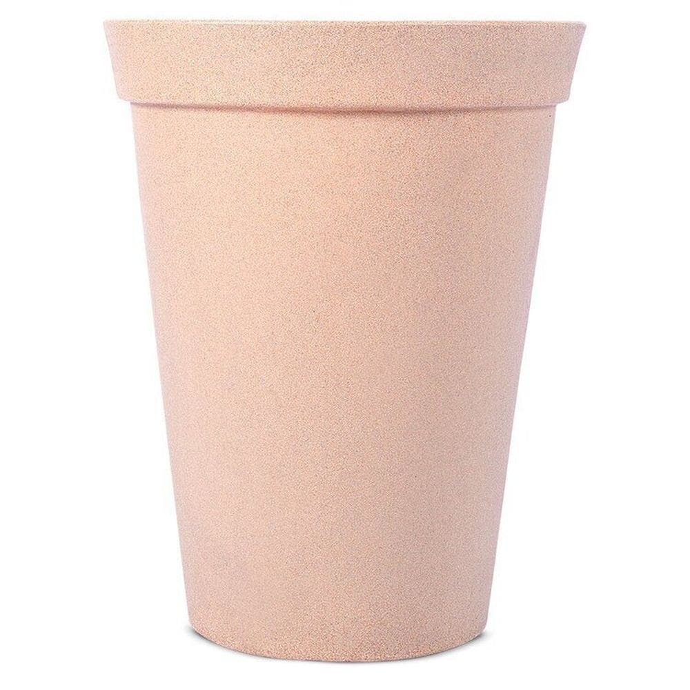 Conjunto de 10 Vasos Decorativo para Plantas Cônico com Borda Atenas 45 Bege