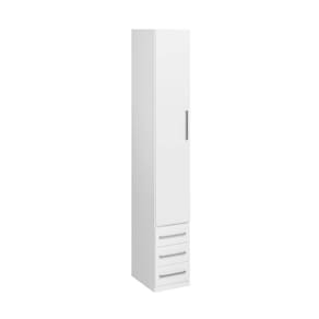 Guarda-roupa De 1 Porta Com 3 Gavetas 1232 Esquerdo Branco