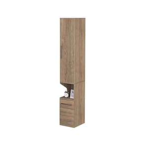 Guarda-roupa De 1 Porta Com Mesa De Cabeceira 1416 Direito Castanho