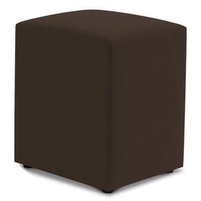 Puff Decorativo Sala De Estar Quadrado 36x47cm Suede Marrom - Desk Design