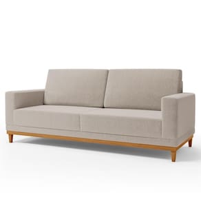 Sofá Living 160cm 2 Lugares Kayrós D05 Bouclê Bege