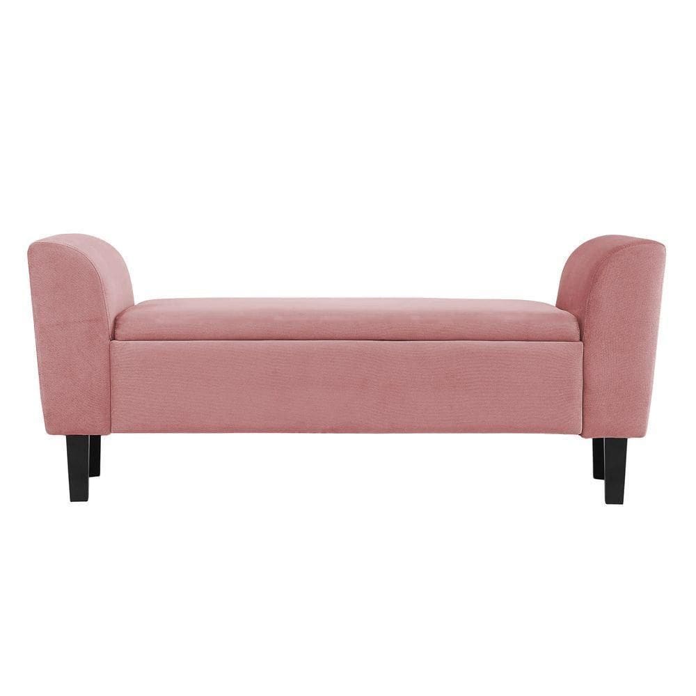 Recamier Bau Malibu 1,20m Suede Rose - Inova Decor