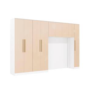 Quarto Modular Kappesberg Adapt Branco/macadâmia 5 Peças 349cm