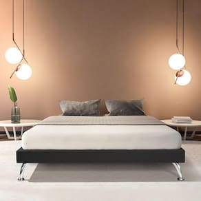Base Cama Box Queen Casal Japonesa 160cm Em Veludo Preto - Cor: Preto