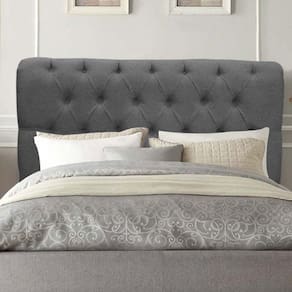 Cabeceira Estofada Paris 140cm Casal Para Cama Box Quarto Linho Cinza - Gat Magazine