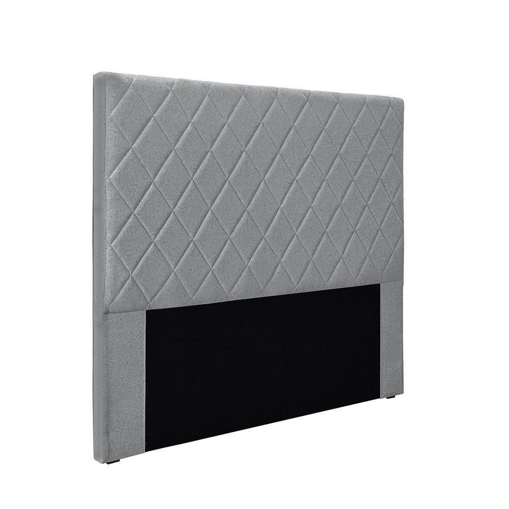 Cabeceira Cama Box Solteiro 90 Cm Dubai Linho S04 - D`rossi Cor Cinza