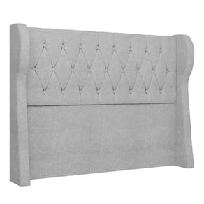 Cabeceira Casal King Cama Box 195cm Malva I02 Bouclê Cinza Mpozenato