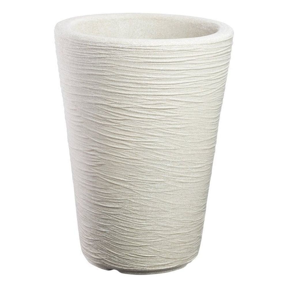 Conjunto de 10 Vasos Decorativo para Plantas Conico Capri 38 Branco