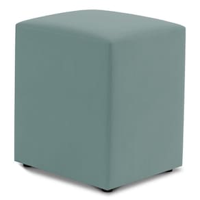 Puff Decorativo Sala De Estar Quadrado 36x47cm Veludo Acqua - Desk Design