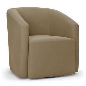 Poltrona Stella Max Suede Base Giratória - D`rossi Cor Marrom Rato