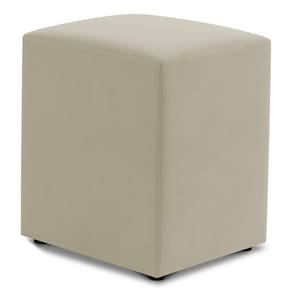 Puff Decorativo Sala De Estar Quadrado 36x47cm Suede Bege - Desk Design