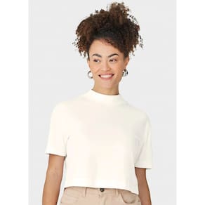 Blusa Cropped Gola Alta Feminina Malwee Ref. 119449