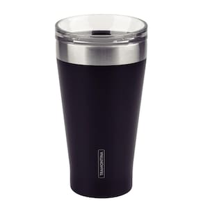 Copo Térmico Tramontina Preto Com Tampa 550 Ml 61646/505