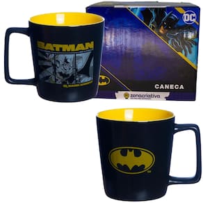 Caneca Batman Dark Knight Cerâmica Vermelha 400ML Oficial DC Comics