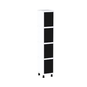Roupeiro em Aço Mt 1v 4 Portas - Pitão Branco/Preto