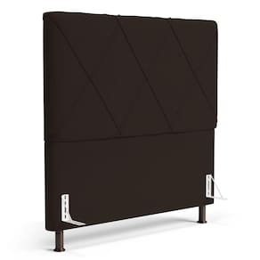 Cabeceira Cama Box Casal Queen Size Mel 160cm Com Frame Sintético Marrom - Desk Design