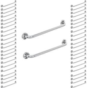 Barra Alça Apoio 80cm Aço Inox Kit 30 Uni Acessibilidade Idoso Gestante Criança Apoio Suporte
