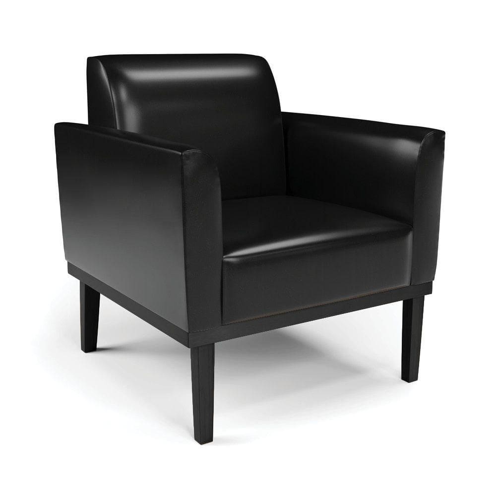 Poltrona Base De Madeira Fixa Preto Marisa Corano D03 - D\`rossi Cor Preto