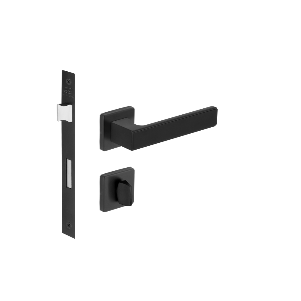 Fechadura Banheiro Tesca 2 Maq 55 Imab Preto