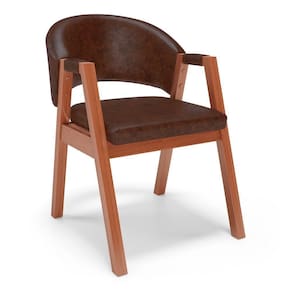 Cadeira De Jantar E Living Anisha Estofada Couríssimo Whisky - Desk Design