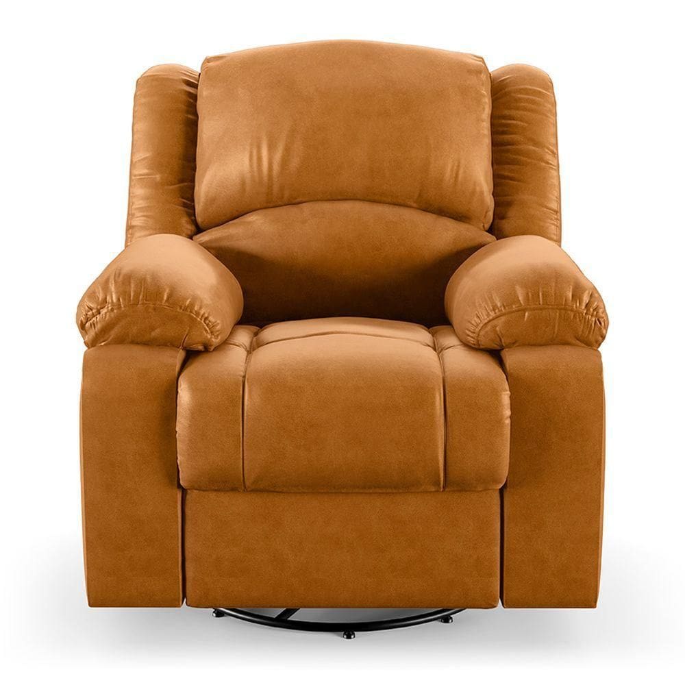 Poltrona Do Papai Reclinável Sala De Cinema Barcelona Glider Manual Giratória Massagem Usb Pu Whisky
