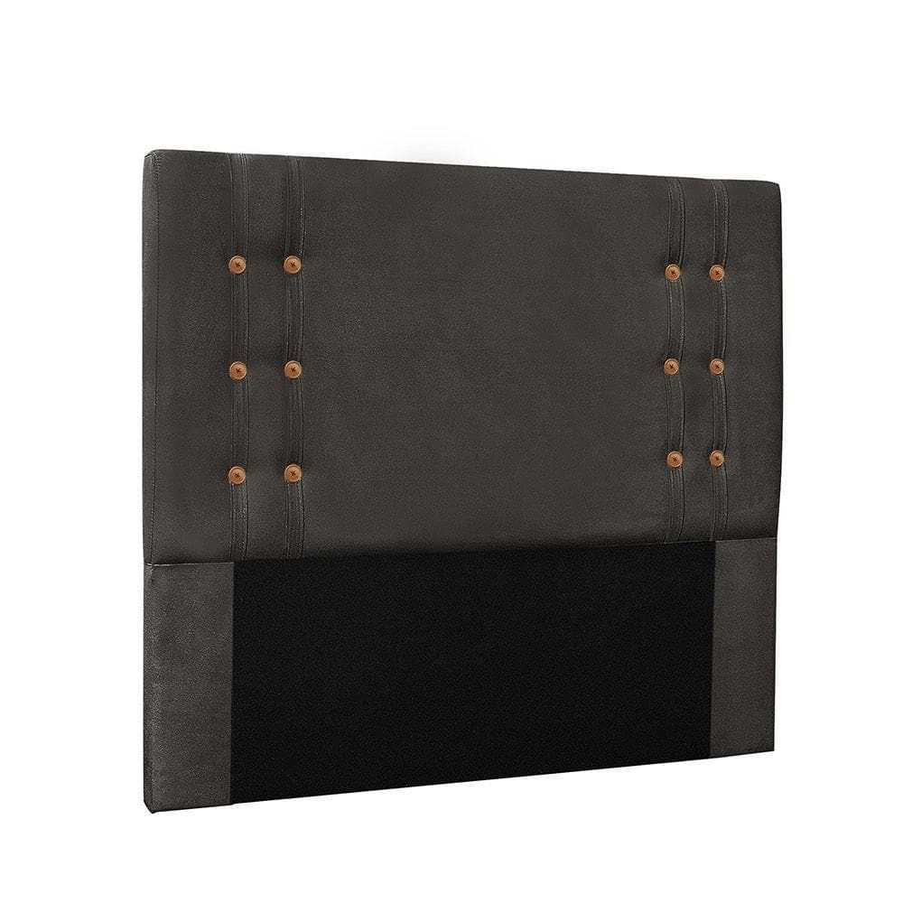 Cabeceira Cama Box Queen 160cm E Recamier Gênova Suede Cinza S04 - D`rossi