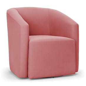 Poltrona Stella Max Suede Base Giratória - D`rossi Cor Rose