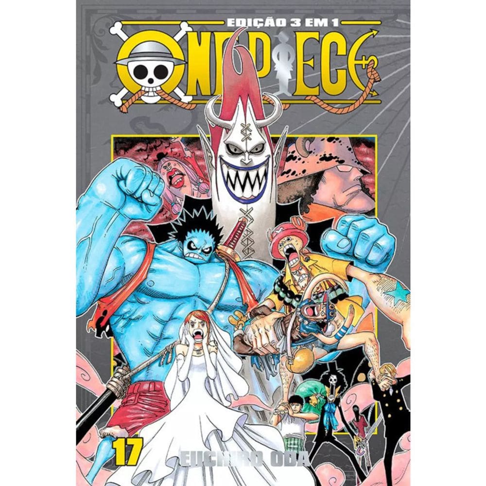 ONE PIECE 3 EM 1 - VOL 17 - MANGA ( volumes 49,50,51 )