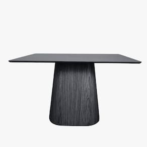 Mesa De Jantar Cone Retangular 120x80 Cm Tampo ébano Base ébano Cor Preto