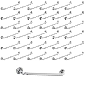 Barra Alça Apoio 80cm Aço Inox Kit 30 Uni Suporte Anti Queda Box Banheiro Idoso Cadeirante