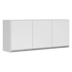 Kit área De Serviço E Lavanderia Com 02 Armários Aéreo 120cm E 60cm 100% Mdf Branco - Abmaza