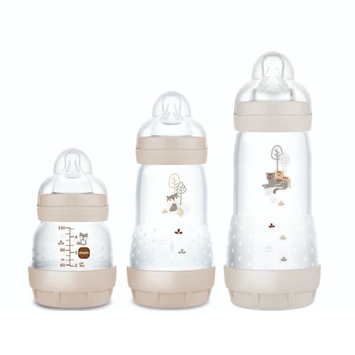 imagem-Kit com 3 Mamadeiras Easy Start 130/260/320ml Neutra - MAM