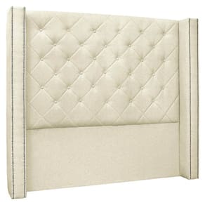 Cabeceira Casal Queen Cama Box 160cm Louise S06 Linho Pérola - Mpozenato