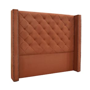 Cabeceira Cama Box Queen 160cm E Recamier Vicenza Veludo Cobre S04 - D`rossi