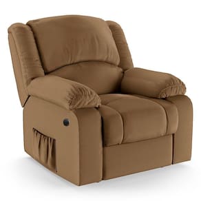 Poltrona Do Papai Reclinável Melim Power Elétrica Massagem Pu Caramelo Fh1 - D`rossi