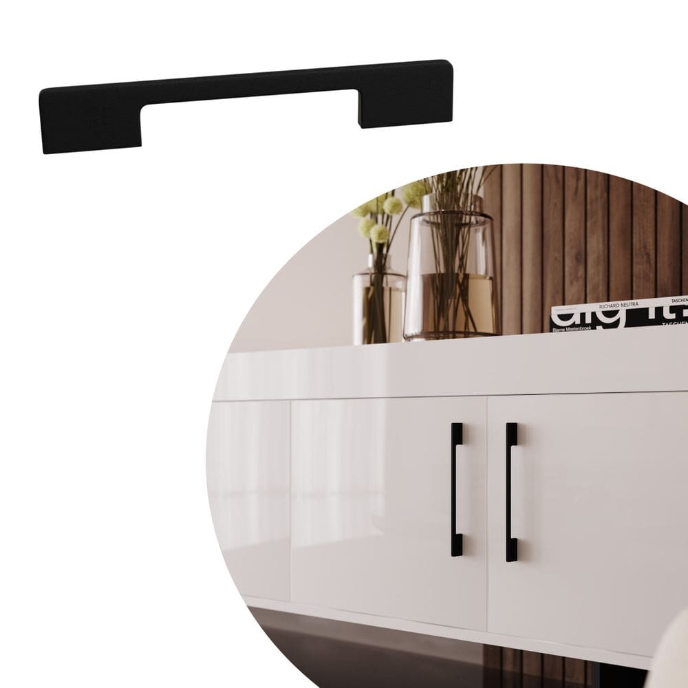 Puxador Gavi IL 1750 - Preto - 96/128MM