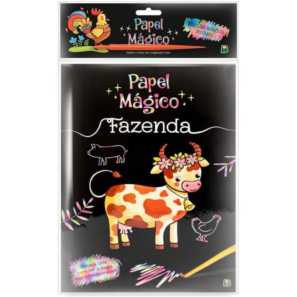 Linha escolar papel mágico - Fazenda