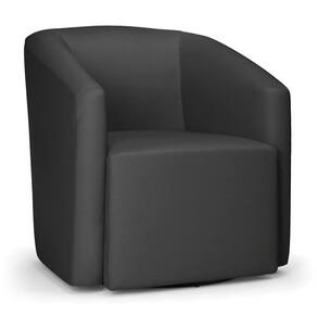 Poltrona Stella Max Corino Base Giratória - D`rossi Cor Preto